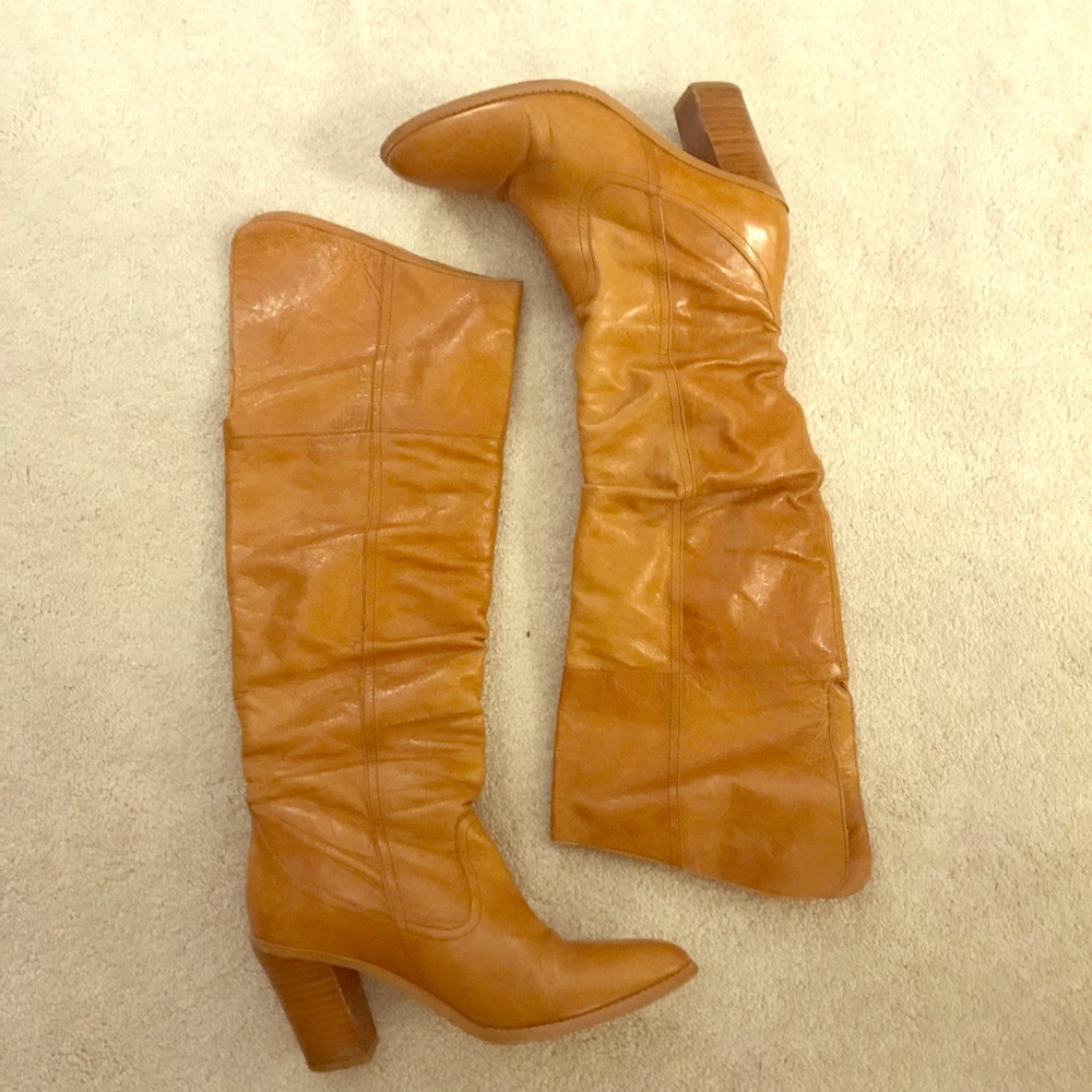 Tan Knee High Boots